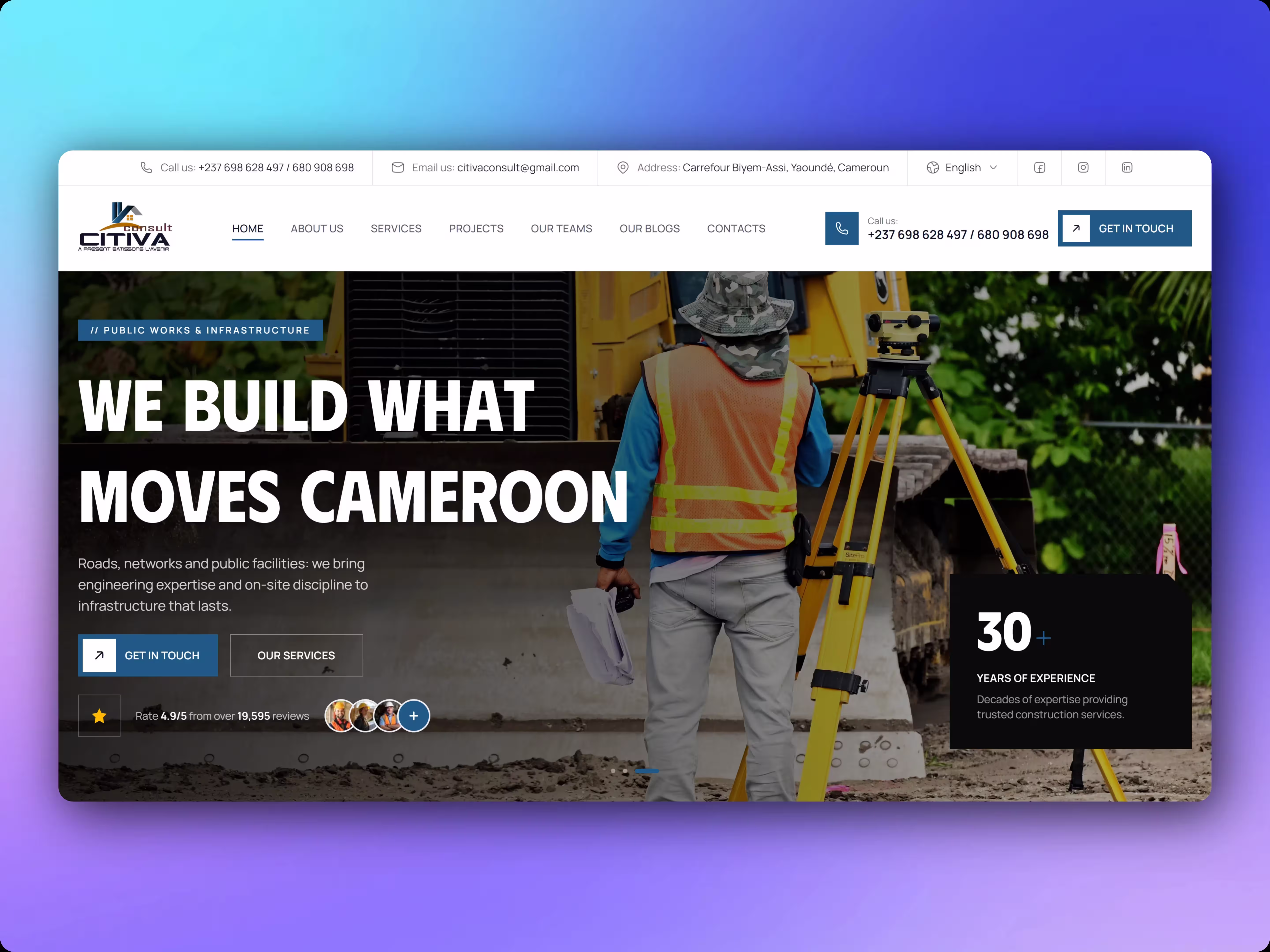 Preview of CITIVA Consult: Corporate Website