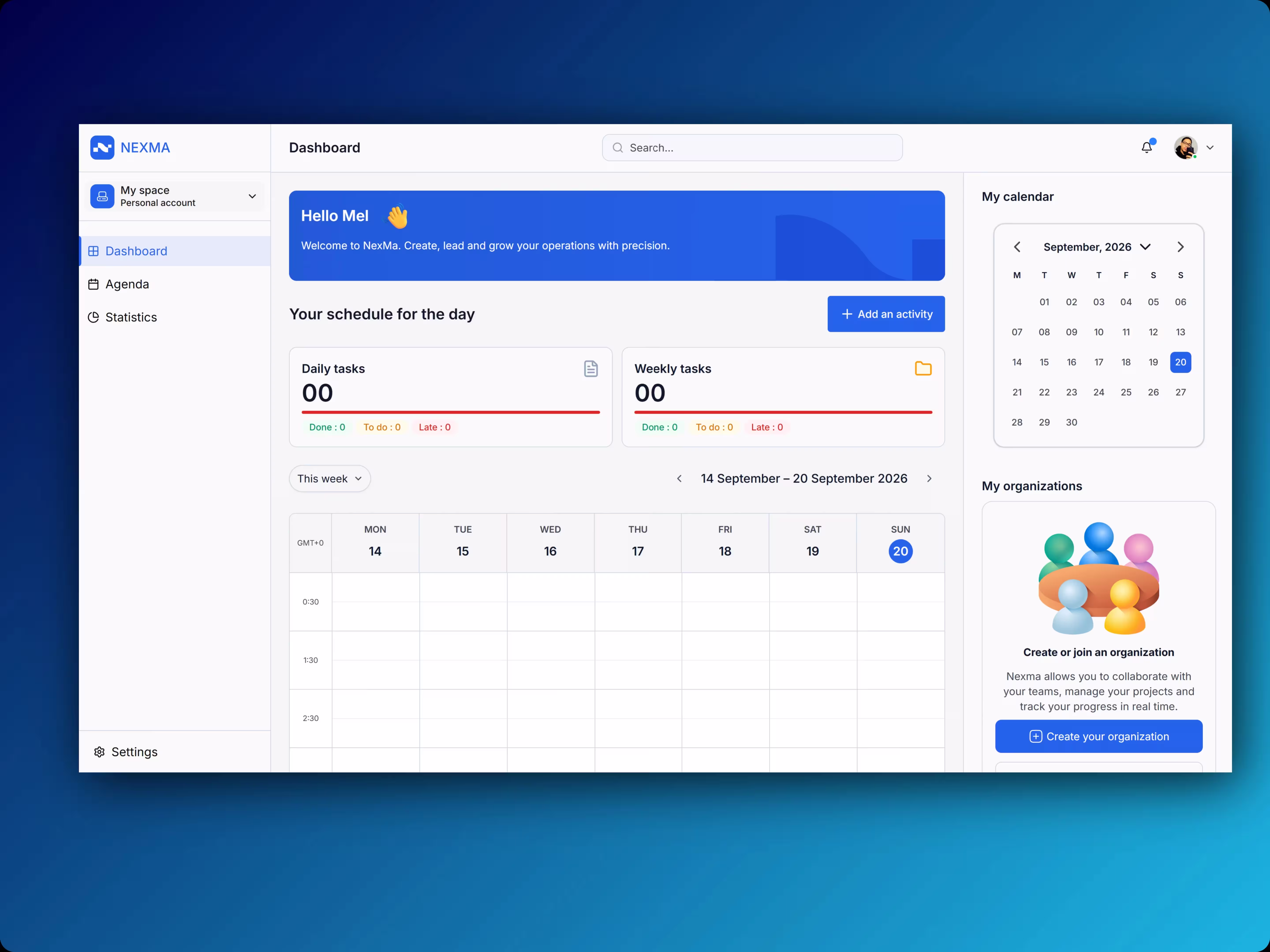 Preview of NEXMA: Organizational Management SaaS